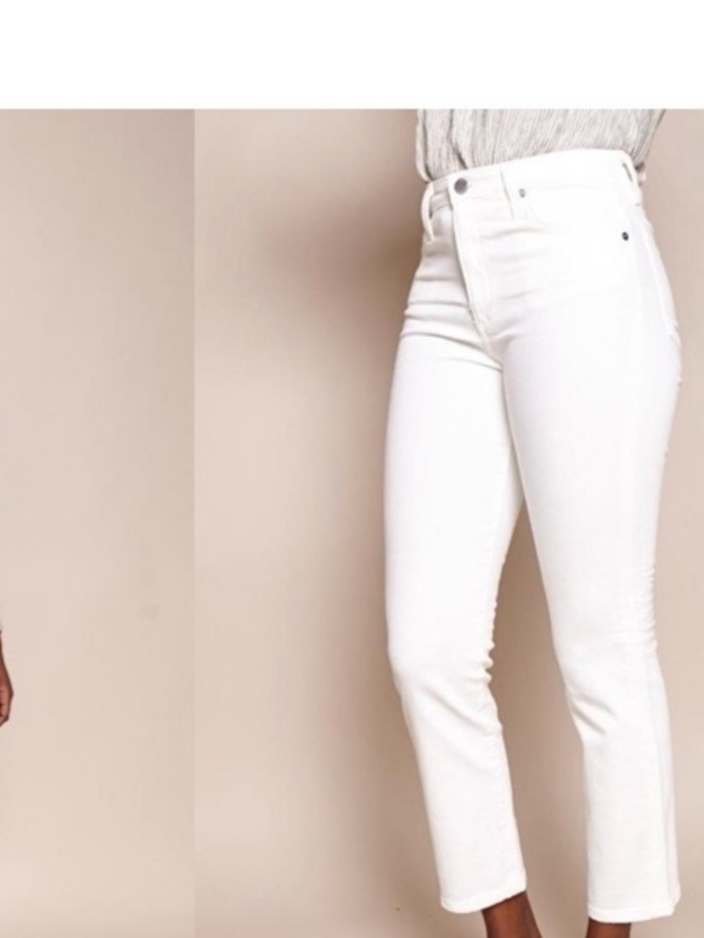 Ag Adriano Goldschmied Isabelle White Skinny Jeans size 31